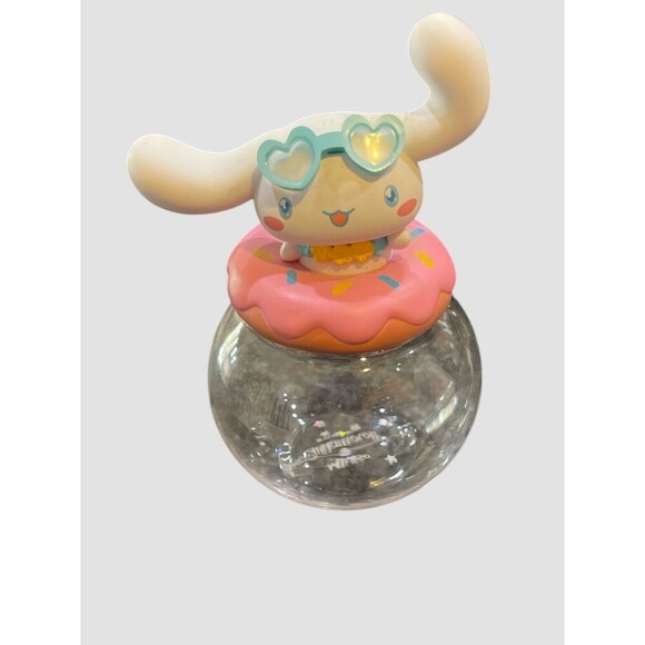 Sanrio Cinnamoroll with Pink Bow 7” PVC Piggy Bank No Box & Blind box Top w/jar - Picture 7 of 7